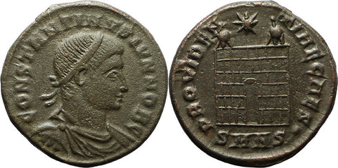 Ancient Roman coin of Constantine II minted in Nicomedia - Campgate
