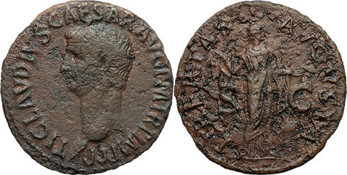 Budget Large Ancient Roman coin of Claudius I - LIBERTAS AVGVSTA