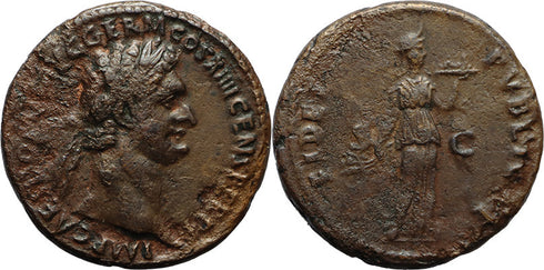 Budget Large Ancient Roman coin of the Emperor Domitian