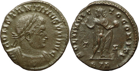 Ancient Roman coin of Constantine I The Great minted in Treveri