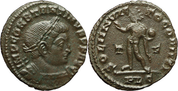 Ancient Roman coin of Constantine I The Great minted in Lugdunum