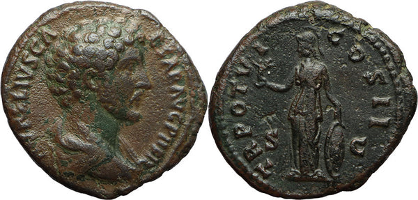 Ancient Roman coin of Marcus Aurelius - Minerva