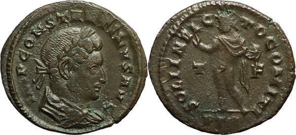 Ancient Roman coin of Constantine I The Great minted in Treveri