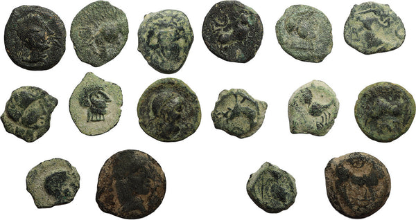 8 Ancient Celtic coins from Iberia (modern day Spain)