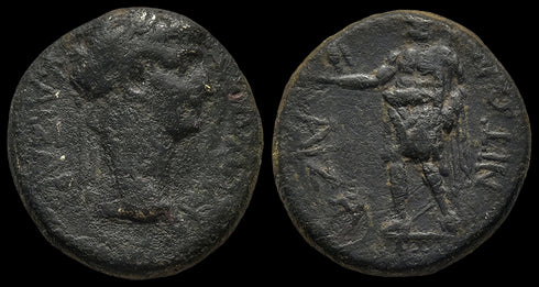 Ancient Roman Provincial coin of Claudius I minted in Aezanis, Phrygia - Zeus with Eagle