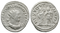 Ancient Roman silver coin of Valerian as Augustus minted in Samosata