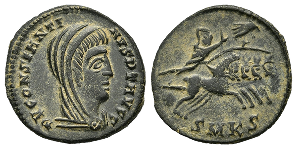 Ancient Roman coin of Constantine I - Hand of God - Near perfect strike