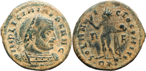 Ancient Roman coin of the Emperor Licinius I minted in Rome