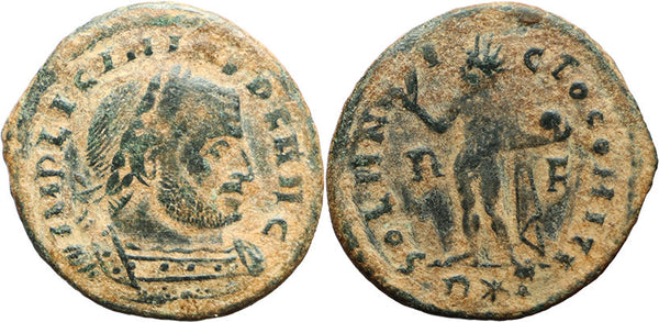 Ancient Roman coin of the Emperor Licinius I minted in Rome