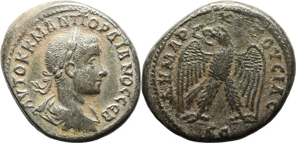 Ancient Roman Provincial coin of the Emperor Gordian III AR silver tetradrachm