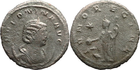 Ancient Roman coin of Salonina as Augusta minted in Rome