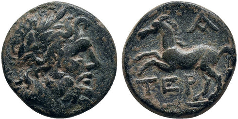 Ancient Greek coin from Termessos, Pisidia 1st century BC - Zeus