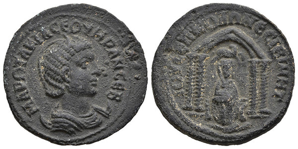 Ancient Roman Provincial coin of Augusta Otacilia Severa minted in Nisibis, Mesopotamia