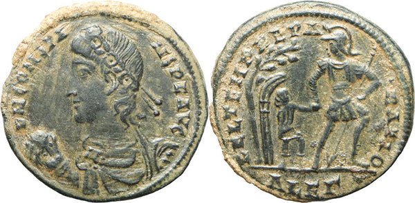 VF+ Ancient Roman coin of Constans minted in Alexandria, Egypt