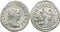 Ancient Roman silvered coin of Valerian II as Caesar minted in Antioch 254-255AD