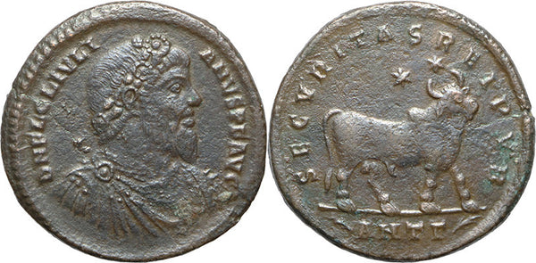 Ancient Roman coin of Julian II The Apostate minted in Antioch