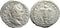 Ancient Roman silver denarius of the Emperor Septimius Severus - Bound captives