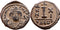 Ancient Byzantine coin of the Emperor Maurice Tiberius 582-602 AD