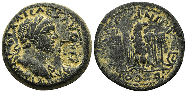 Ancient Roman Provincial coin of Trajan minted in Ninica-Claudiopolis, Cilicia