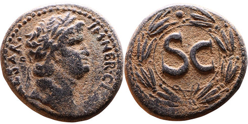 Ancient Roman Provincial coin of Nero minted in Antioch, Syria
