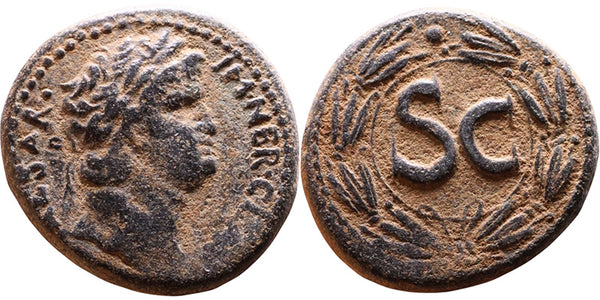 Ancient Roman Provincial coin of Nero minted in Antioch, Syria