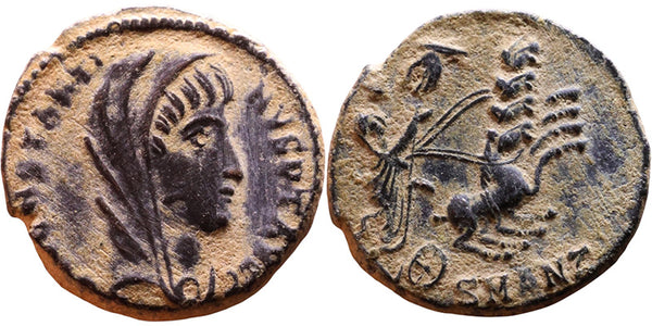 Ancient Roman coin of Constantine I - Hand of God - Nicely struck