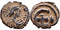 Ancient Byzantine Coin of Justinian I AE15 Pentanummium minted in Antioch