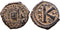 Ancient Byzantine coin of the Emperor Maurice Tiberius 582-602 AD