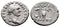 Ancient Roman silver denarius of the Emperor Vespasian minted in Rome in 72-73AD