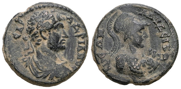 Ancient Roman Provincial coin of the Emperor Hadrian minted in Iconium, Lycaonia