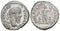 EF Ancient Roman silver denarius of the Emperor Septimius Severus struck in Rome in 210 AD