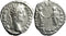 Ancient Roman silver denarius of the Emperor Commodus minted in Rome