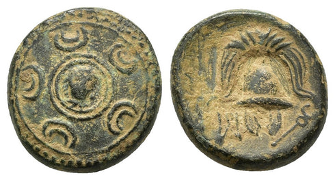 Ancient Macedonian bronze coin of Alexander III The Great minted 323-315 BC