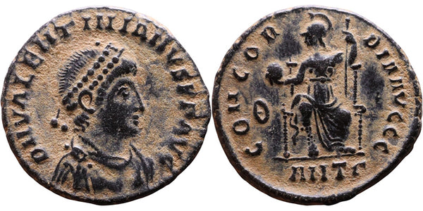 VF+ Roman coin of the Emperor Valentinian II 375-392AD - CONCORDIA AVGGG - Antioch