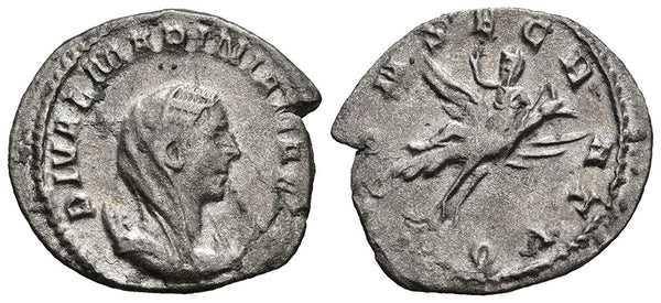 Scarce Ancient Roman coin of Mariniana - Wife of Valerian I who died before 253 AD