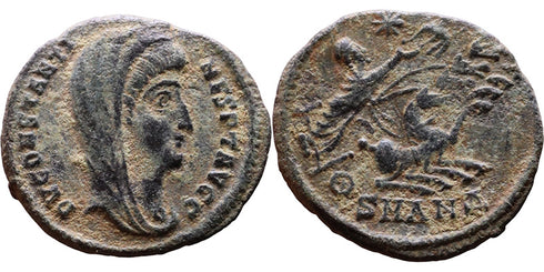 Ancient Roman coin of Constantine I - Hand of God - Minted in Antioch