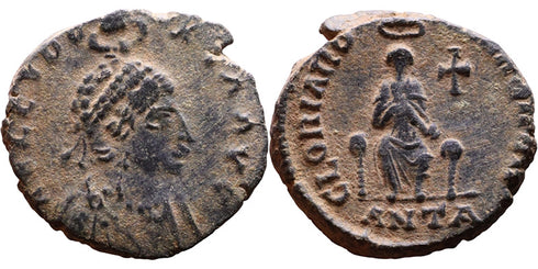 Ancient Roman coin of Aelia Eudoxia (Wife of Arcadius) minted in Antioch