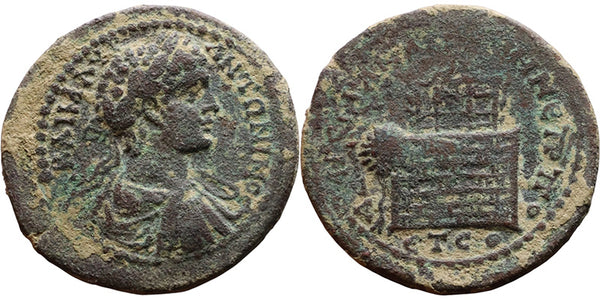 32mm Ancient Roman Provincial coin of Caracalla minted in Amaseia, Pontos