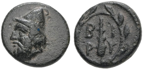 Ancient Greek coin minted in Birytis, Troas in 350-300 BC