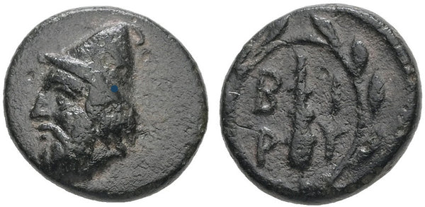 Ancient Greek coin minted in Birytis, Troas in 350-300 BC