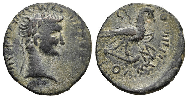 Ancient Roman Provincial coin of Claudius I minted in Amorium, Phrygia