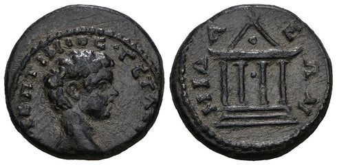 Ancient Roman Provincial coin of Geta as Caesar minted in Midaeum, Phrygia