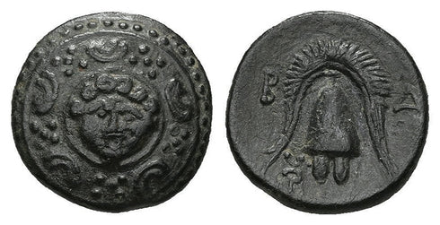 Ancient Greek bronze coin of Philip III Arrhidaios minted in Salamis 323-317 BC