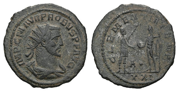 VF++ Ancient Roman coin of the Emperor Probus minted in Siscia - CLEMENTIA TEMP