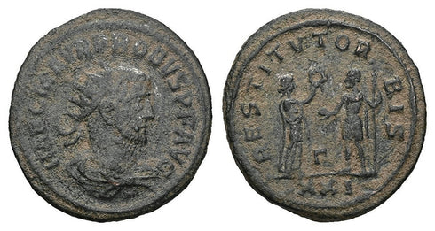 Ancient Roman coin of the Emperor Probus minted in Siscia