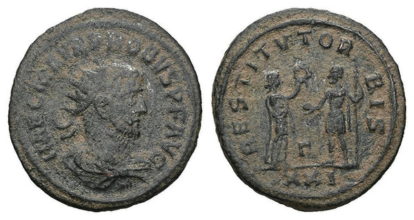 Ancient Roman coin of the Emperor Probus minted in Siscia