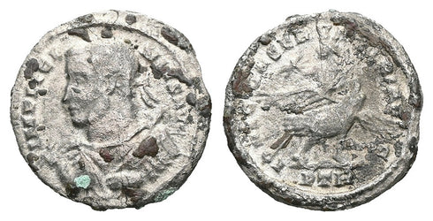 Ancient Roman coin of the Emperor Licinius I minted in Treveri - Licinius riding an Eagle