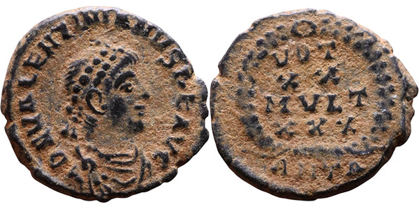 EF Roman coin of the Emperor Valentinian II 375-392AD minted in Antioch