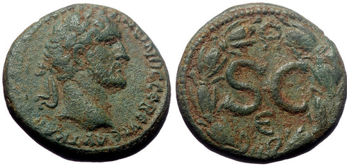 VF+ Ancient Roman Provincial coin of the Emperor Antoninus Pius