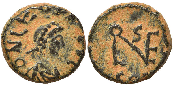 Ancient Roman coin of the Emperor Leo 457-474 AD